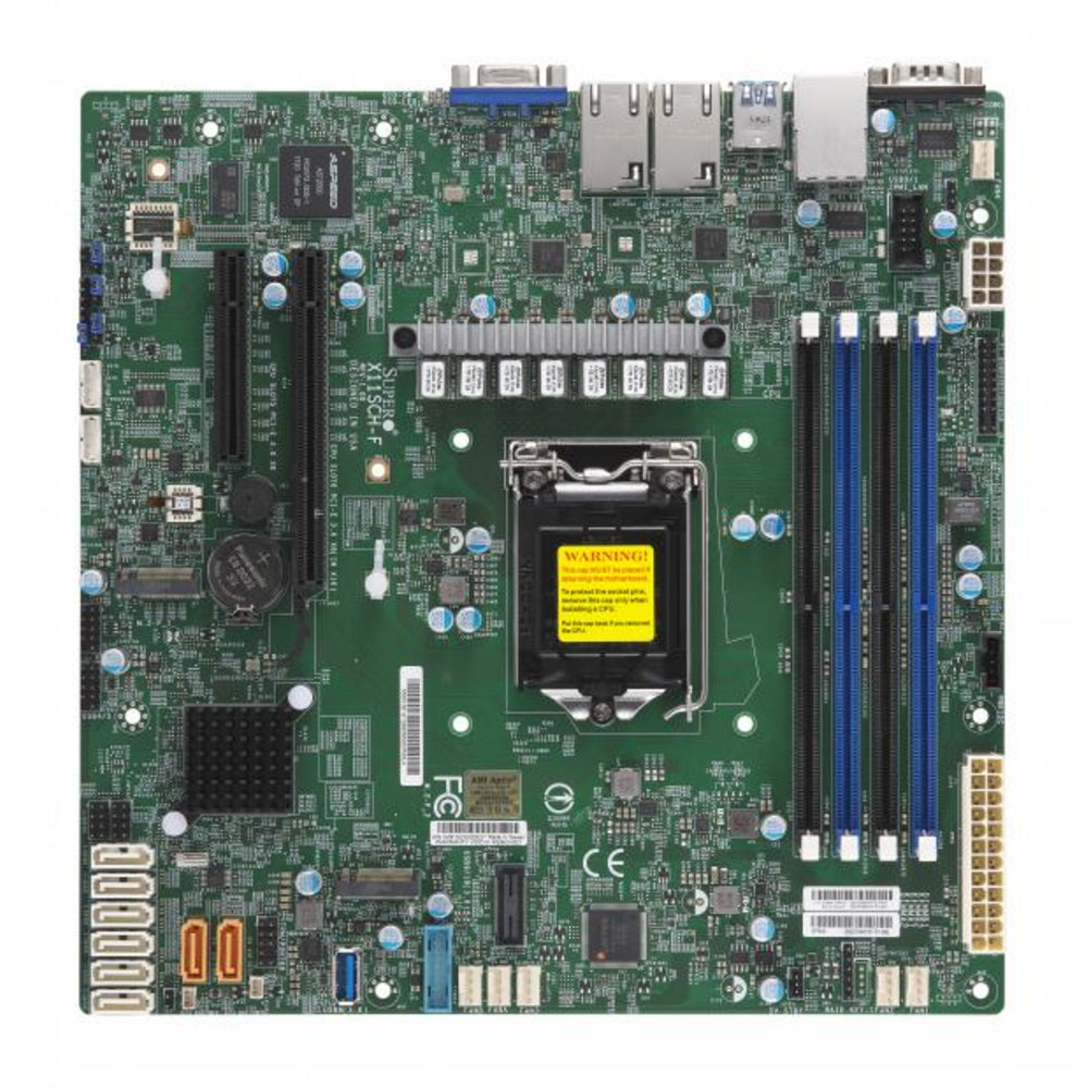 Supermicro X11SCH-F-O REFURB Motherboard E-2100 LGA1151 C242 128GB DDR4 PCIe Micro-ATX Image 1