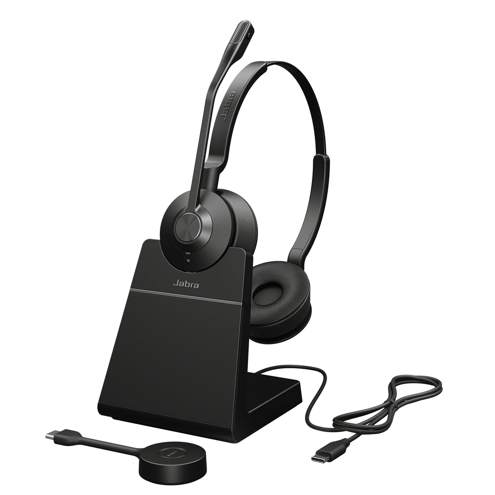 Jabra Engage 55 Stereo USB-C UC Headset with Stand Image 1