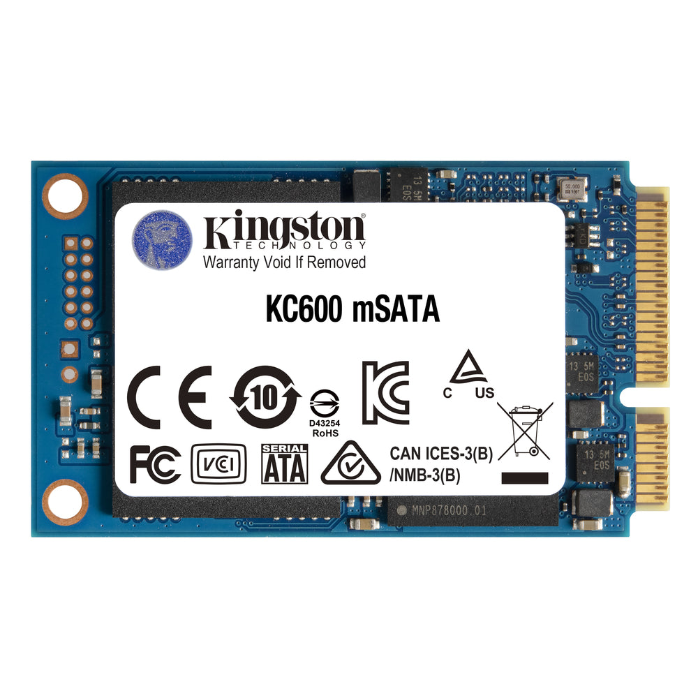 Kingston SKC600MS/512G KC600 mSATA SSD 512GB Internal - Encrypted 3D TLC NAND Image 1