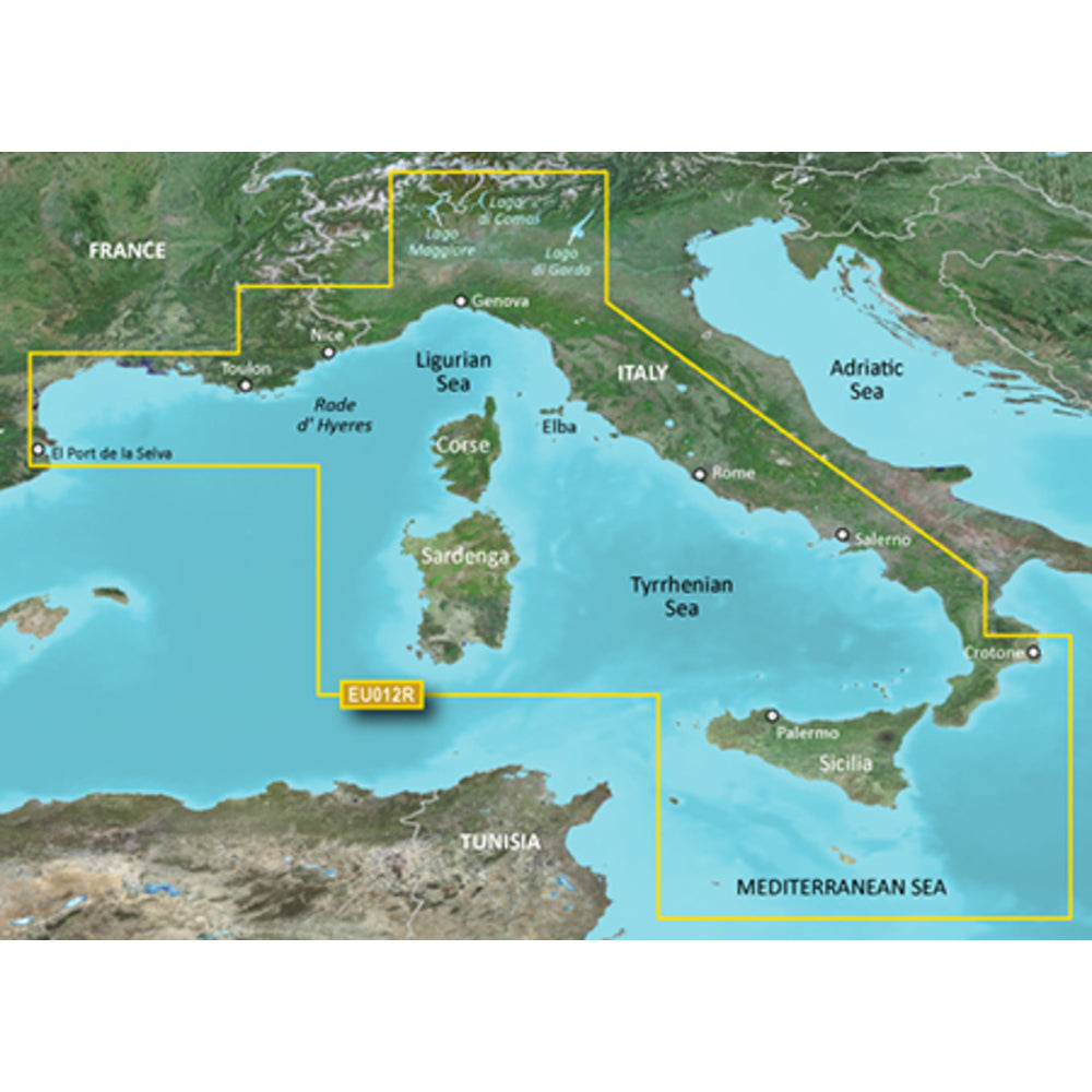 Garmin Bluechart G3 HD HXEu012R - Italy West Coast MicroSD/SD (010-C0770-20)