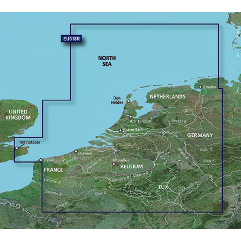 Garmin BlueChart G3 HD Netherlands HXE018R - MicroSD/SD Card for Marine Navigation