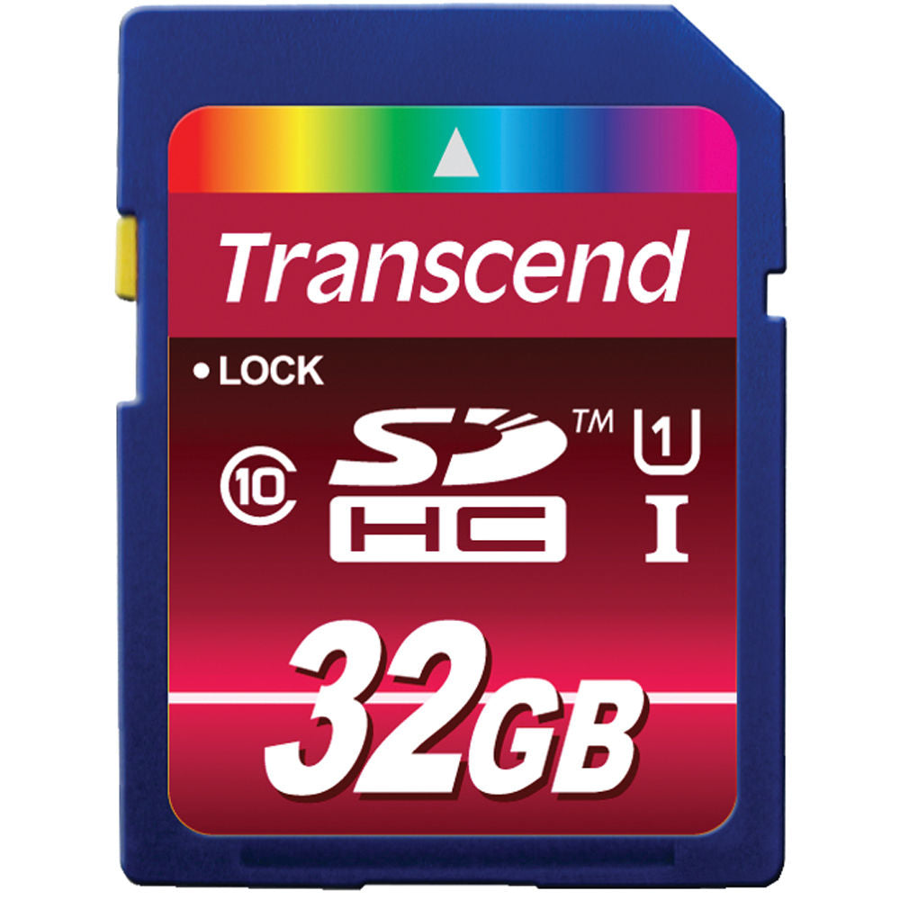 Transcend TS32GSDHC10U1 32GB SDHC UHS-I Memory Card Image 1