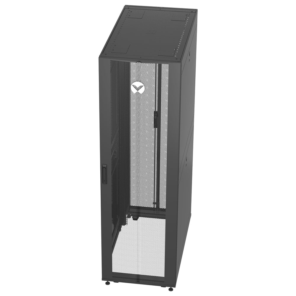 Vertiv VR3100 Rack 42U Freestanding Black Transparent