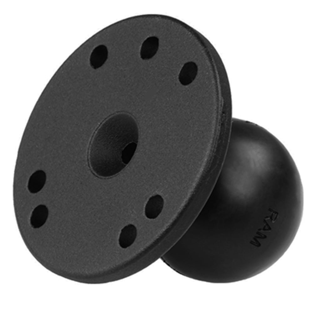 Ram Mounts RAM-202U Mount 2.5" Plate 1.5" Ball - Universal AMPS Hole Pattern