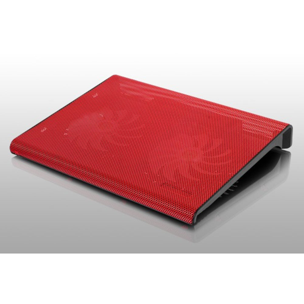 Aluratek Inc Acp01Fr Usb Laptop Cooling Pad Red Supports Up To 17In Laptops Image 1