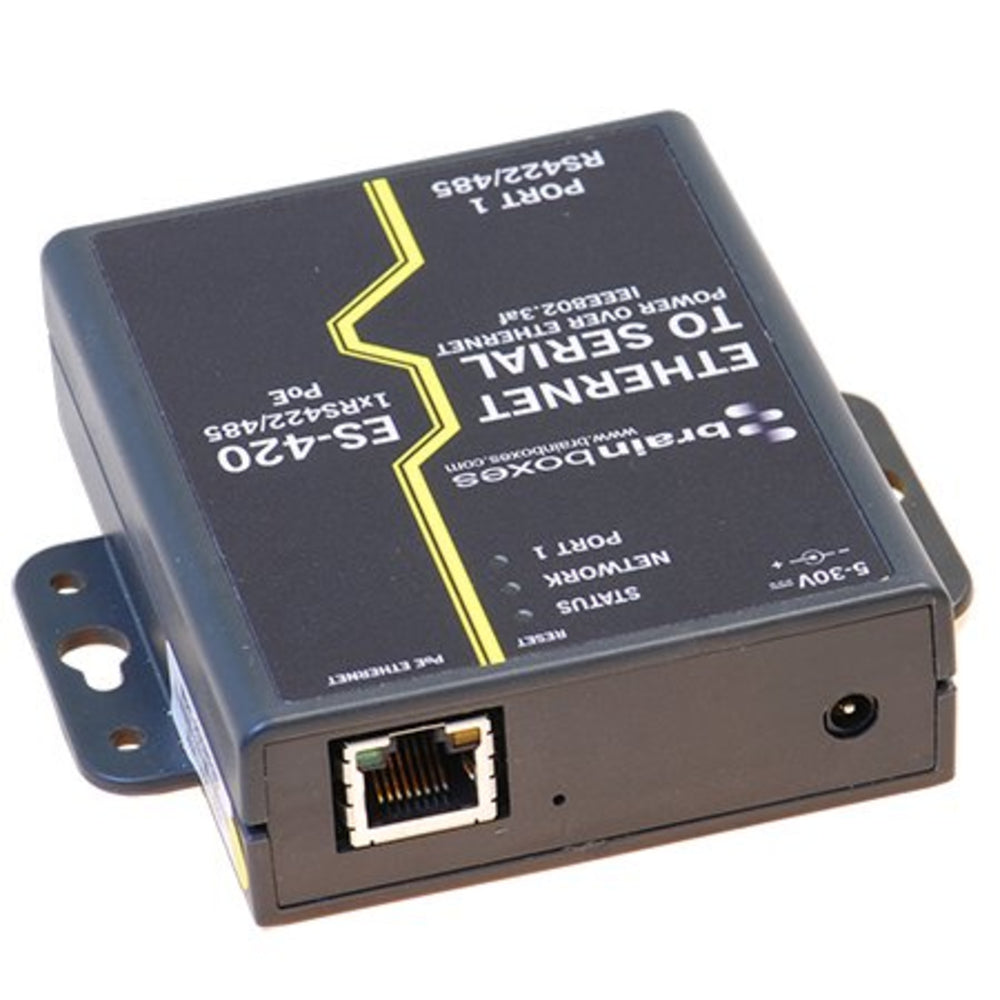 Brainboxes Es-420 Power Over Ethernet 1Rs422/485 Ieee802.3At And 3Af