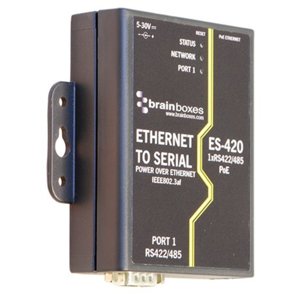 Brainboxes Es-420 Power Over Ethernet 1Rs422/485 Ieee802.3At And 3Af