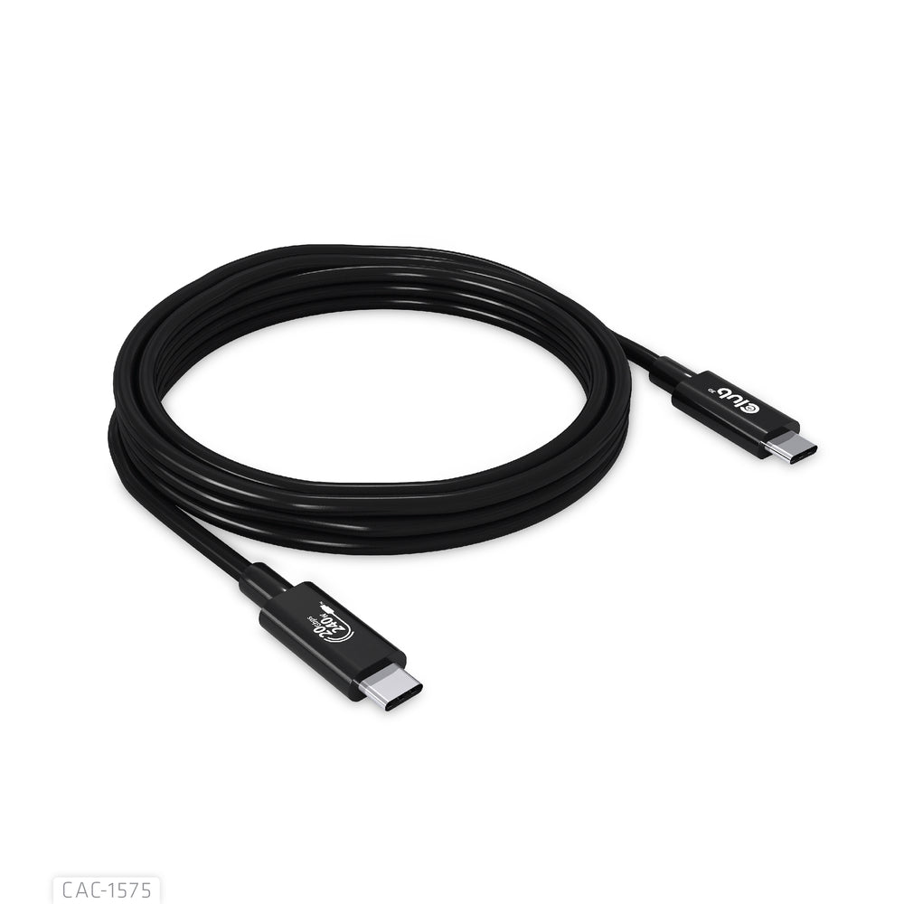 Club 3D CAC-1575 USB4 Gen2x2 Type-C 240W 20Gbps 2M Bi-Directional Cable