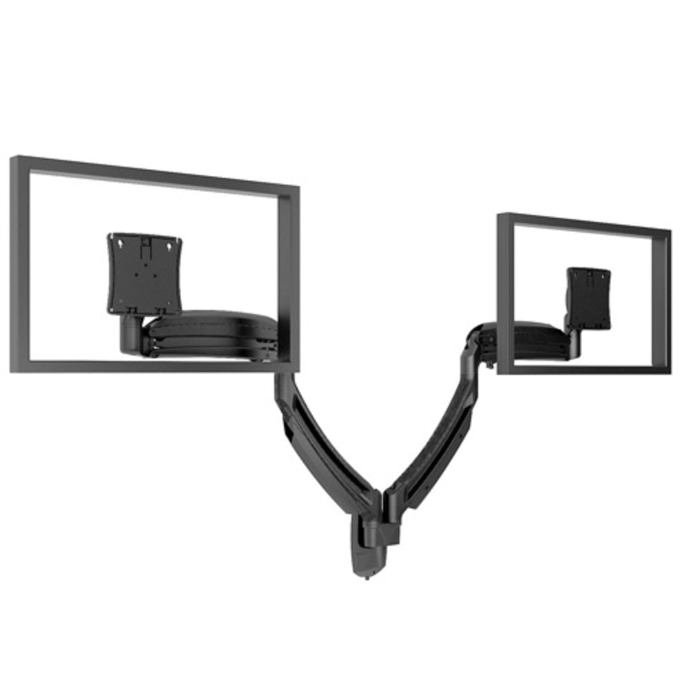 Chief K1W220B Wall Mount Dual Display Arms - Black Image 1