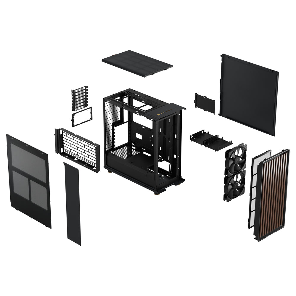 Fractal Design FD-C-NOR1C-01 Cs North Mid Tower Charcoal Black