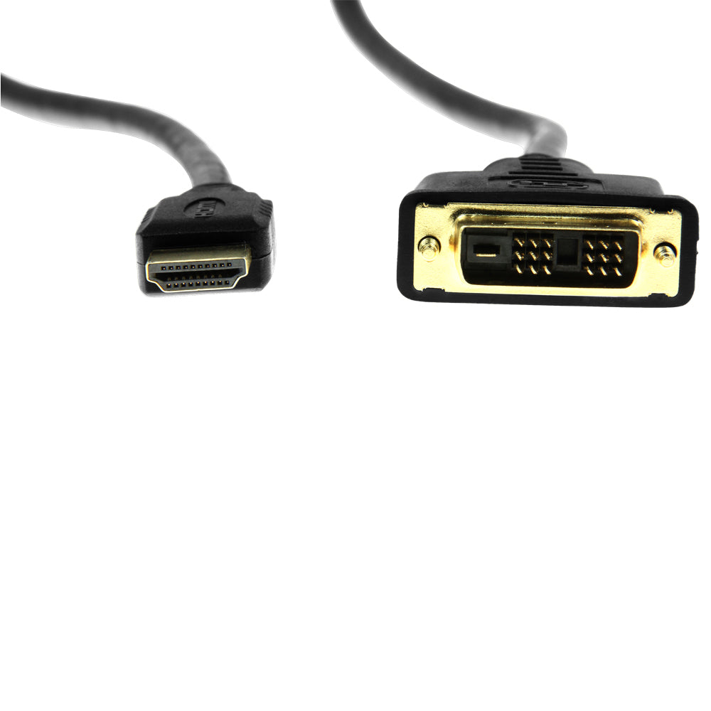 Rocstor Y10C124-B1 HDMI to DVI-D Cable Male 18+1 - 6Ft/2M