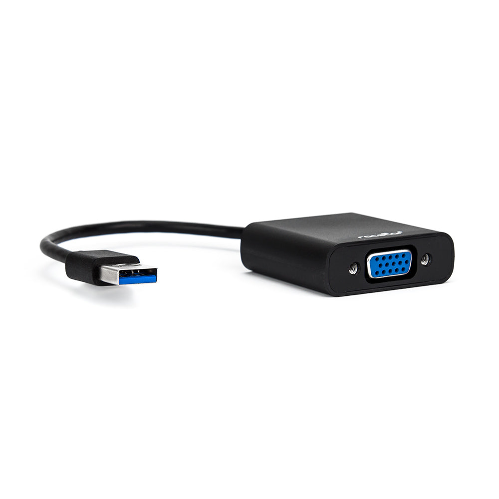 Rocstor Y10A178-B1 USB 3.0 to VGA Adapter 1920x1200 Black Image 1