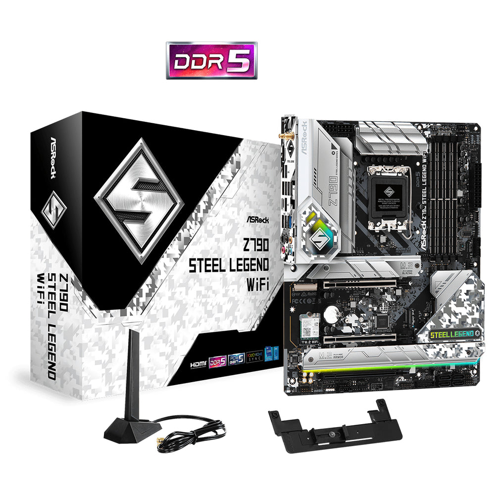 Asrock Z790 Steel Legend WiFi MB LGA1700 Max128GB DDR5 ATX Retail Image 1