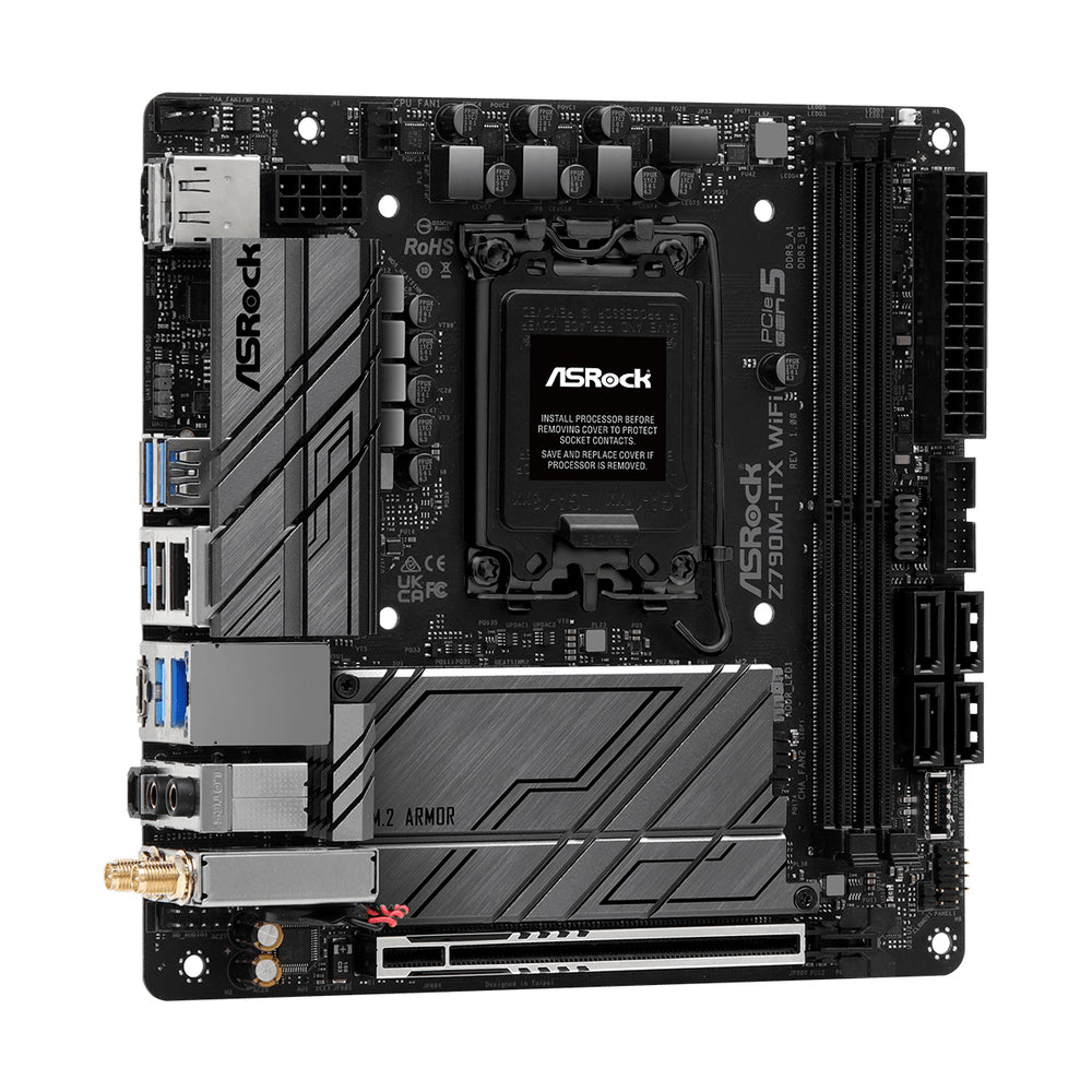 ASRock Z790M-ITX WiFi Motherboard LGA1700 DDR5 Mini ITX