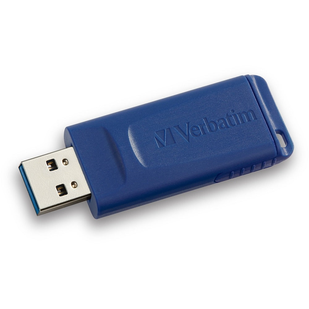 Verbatim Corporation 97087 4Gb Flash Drive Usb 2.0 Retractable Blue Image 1