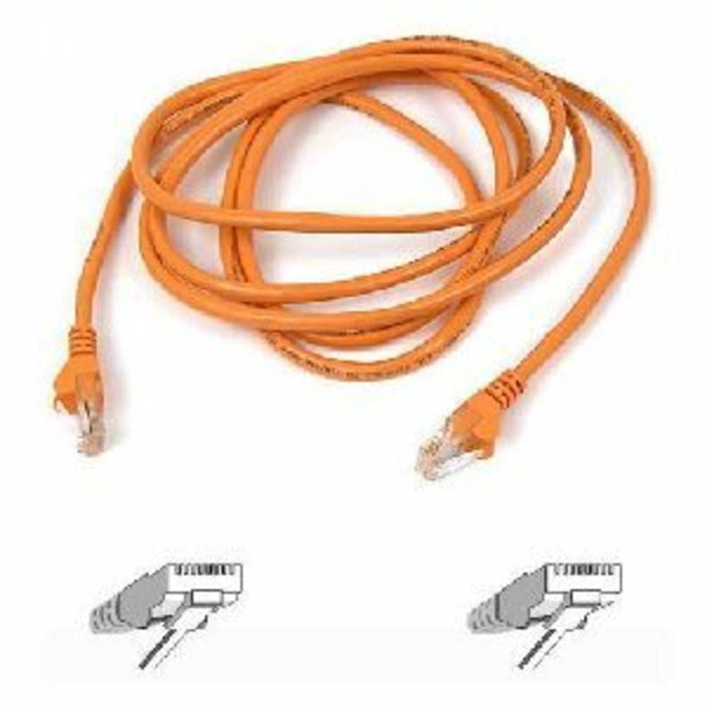 Belkin A3L791-06-Org-S 6ft Cat5e Snagless Patch Cable UTP Image 1