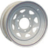 Americana 20421 15x5 Spoke 5H-4.5 White Non-Strap Wheel Rim Image 1