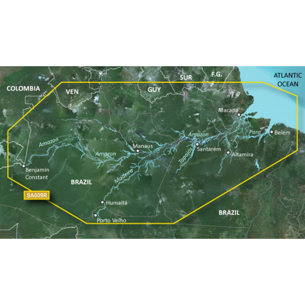 Garmin BlueChart G3 Vision HD VSA009R Amazon River MicroSD/SD Card - 010-C1066-00 Image 1