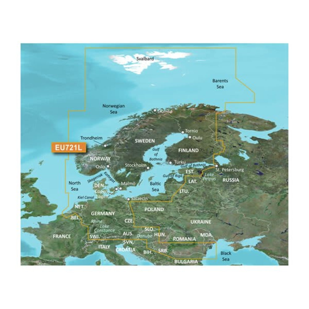 Garmin Carto 010-C1155-00 G3V Veu721L Northern Europe - Marine GPS Navigation Image 1