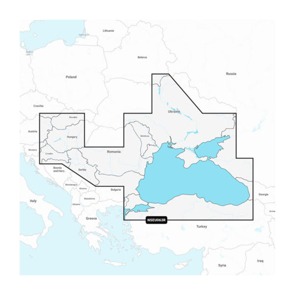 Garmin Carto 010-C1258-20: Black Sea & Azov Navigation Map Image 1