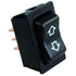Jr Products 12395 Slide-Out Switch 4-Pin Momentary Black Image 1