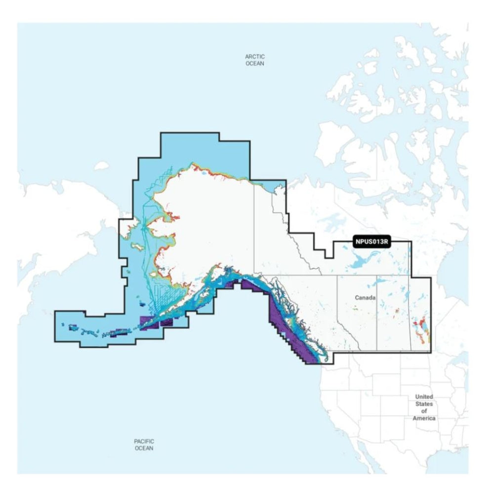 Navionics 010-C1467-40 Platinum+ NPUS013R Canada West and Alaska MicroSD - Garmin Integrated - Daily Chart Updates Image 1