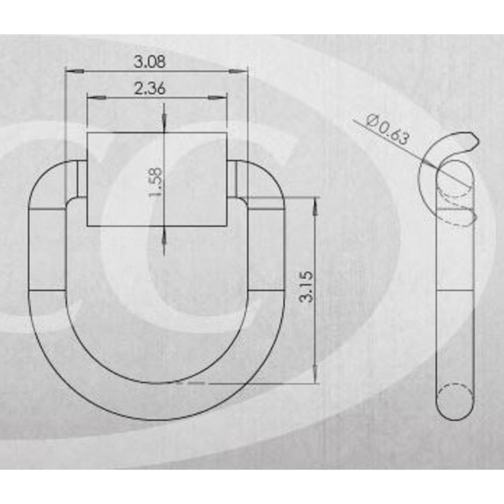 PACIFIC CARG DR-062 5/8'forged D-Ring Weld- Image 1