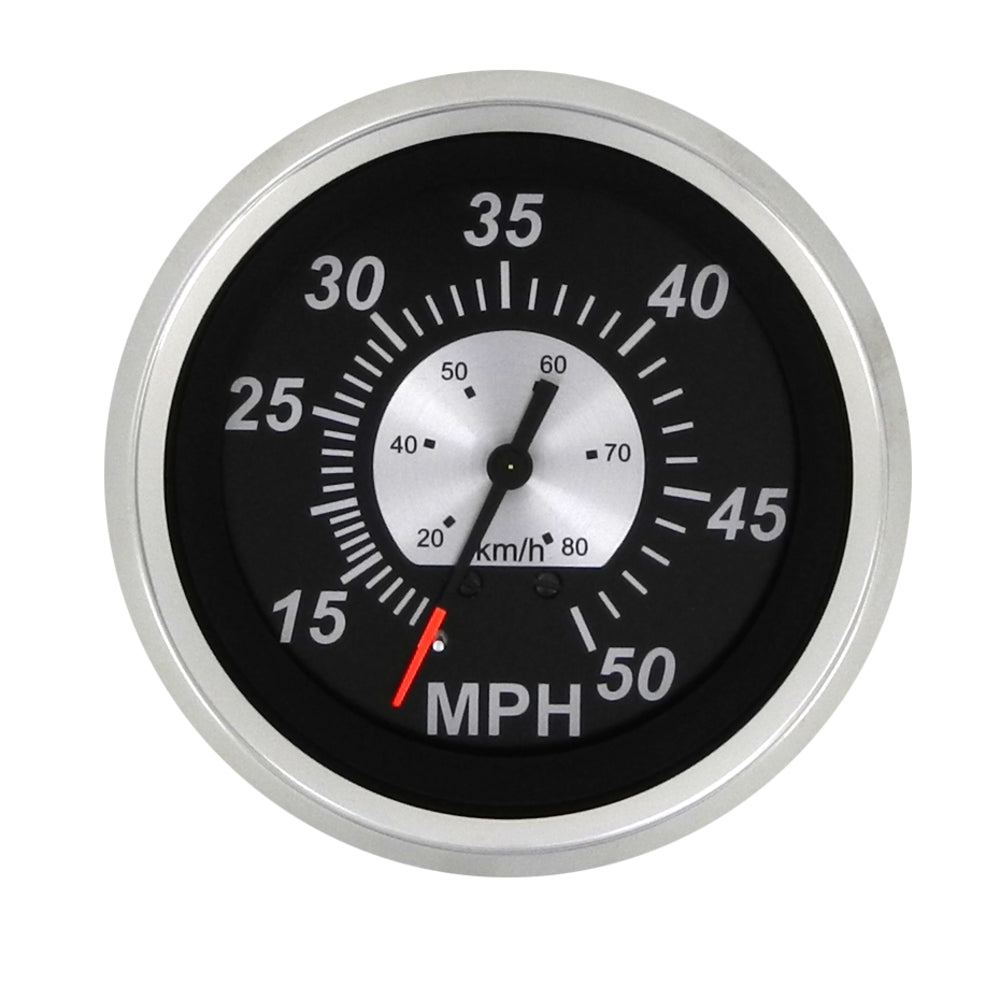 SierraMarine 68960PH Black Sterling Speedometer Head - 50 Mph Image 1