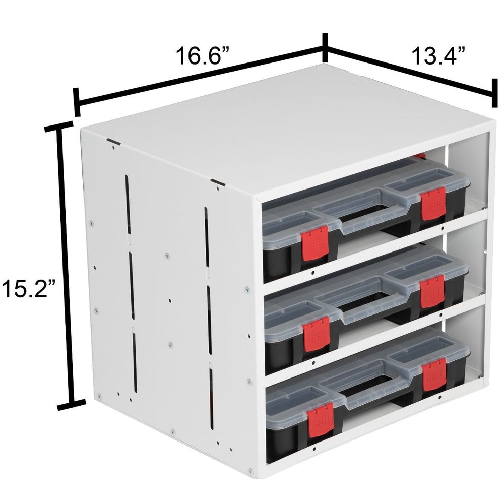 Weatherguard 9960-3-01 Cabinet with 3 Small Parts Cases Image 1