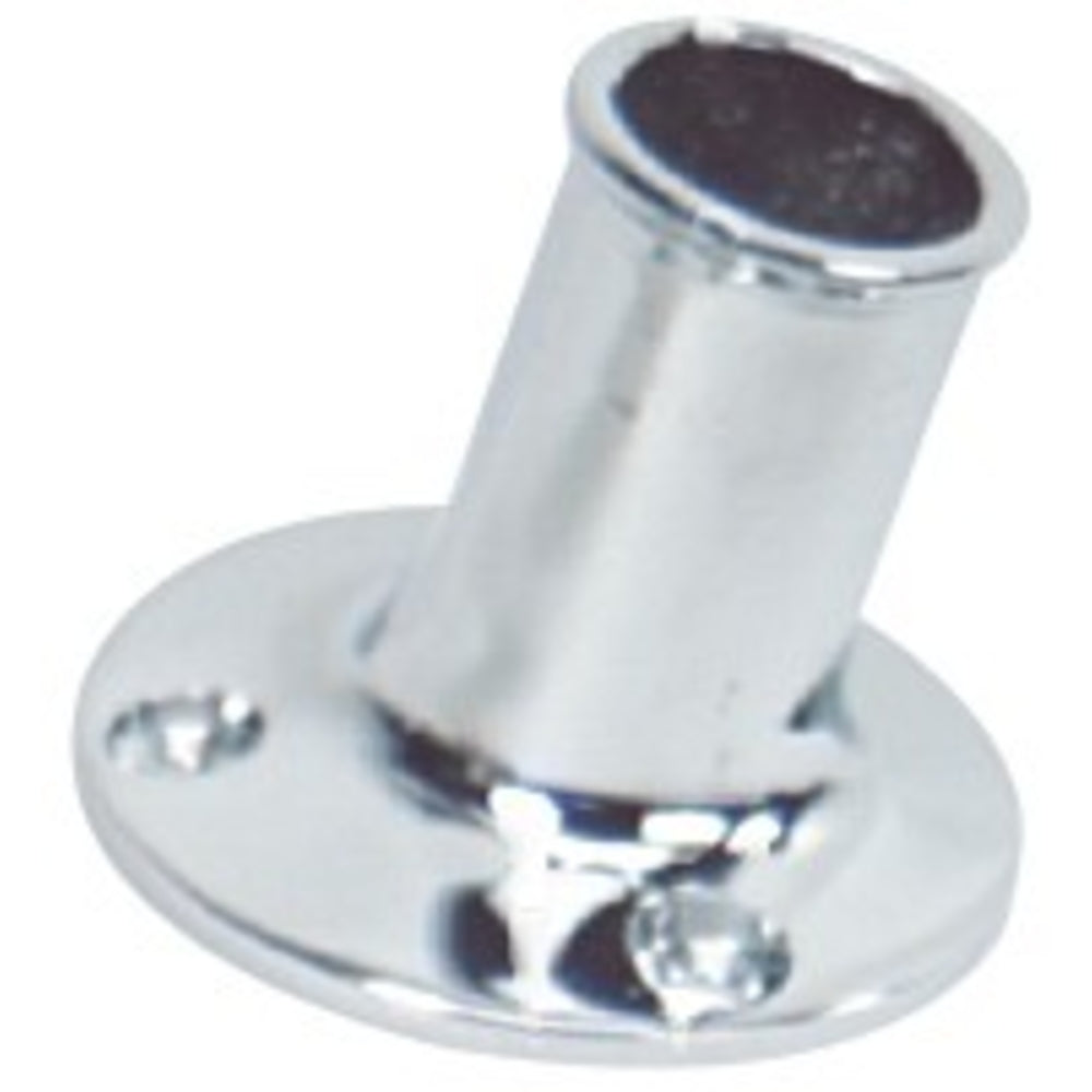 Whitecap Ind Brass Flagpole Socket 1 - S-5002C CP Image 1