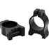 Warne V400M Vapor Aluminum Scope Rings Matte Black 1 In. Low Image 1