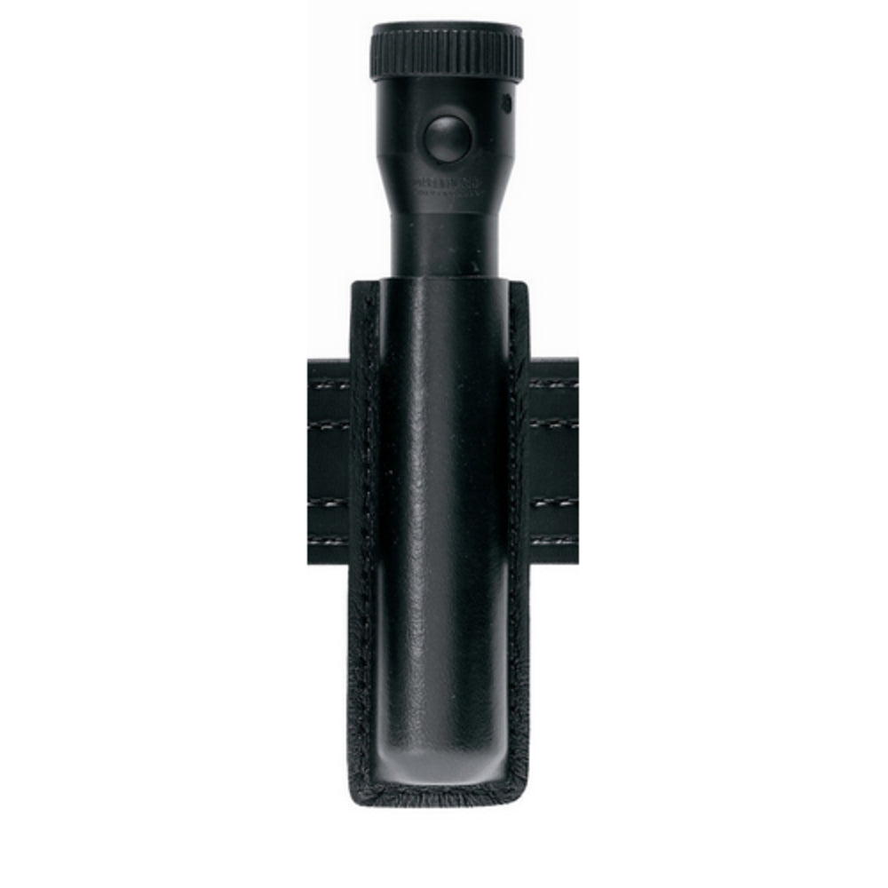 Safariland 306-1-9 Mini-Flashlight Holder - Streamlight Stinger - Black, Hi Gloss, Fits 2.25" Duty Belts Image 1