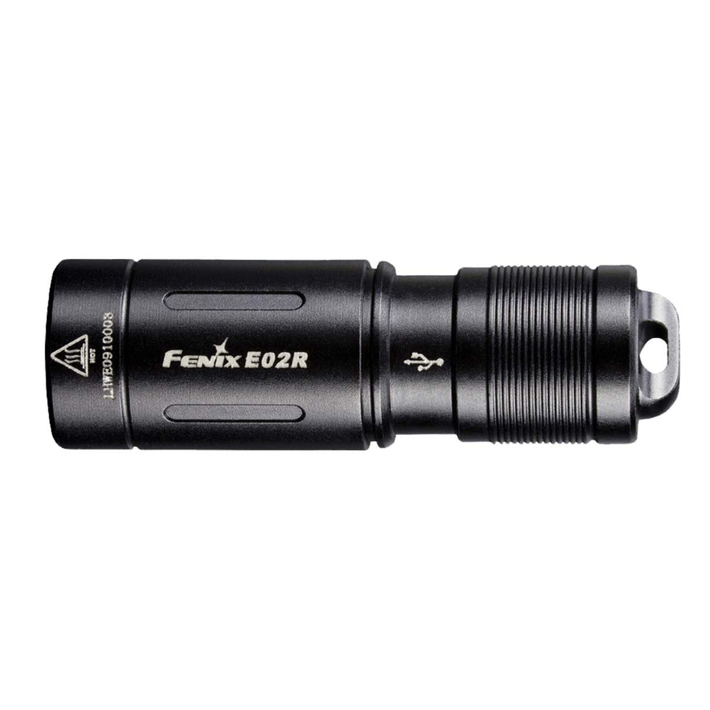 Fenix E02RG2BK E02R Rechargeable Edc Flashlight Black Image 1