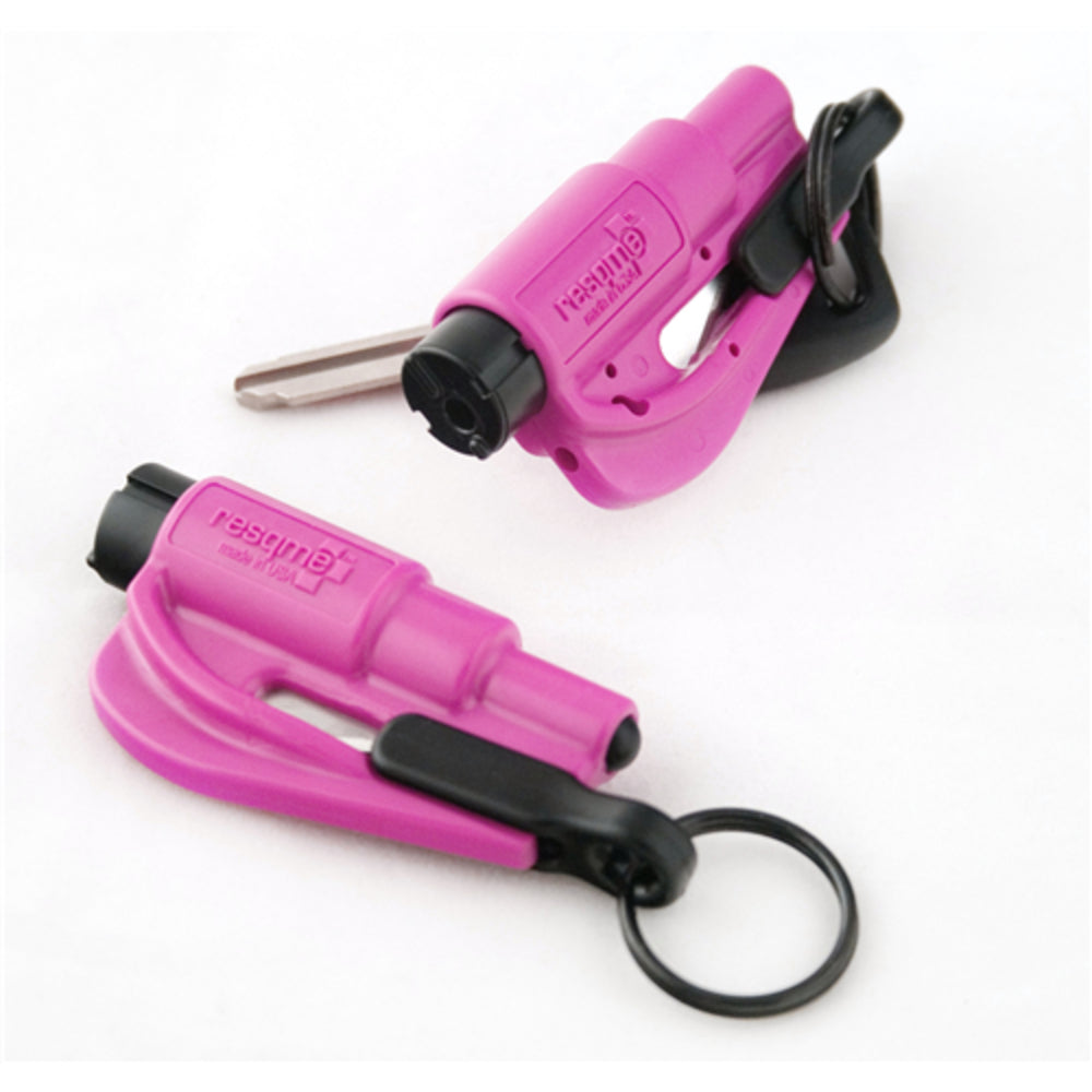 Resqme 25.100.03 Pink Car Escape Tool with Seatbelt Cutter and Window Breaker Image 1