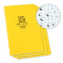 Rite in the Rain 351FX Field-Flex Stapled Notebook 3 Pack Yellow Image 1