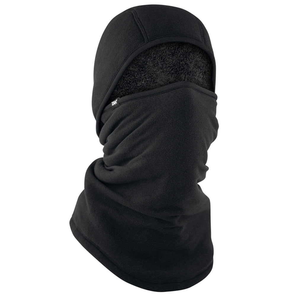 Zan Headgear WBLH114 Balaclava Sportflex Series High Pile Fleece Black Image 1