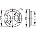 Sea-Dog 5" White Textured Deck Plate with Internal Collar & Quarter-Turn Lock