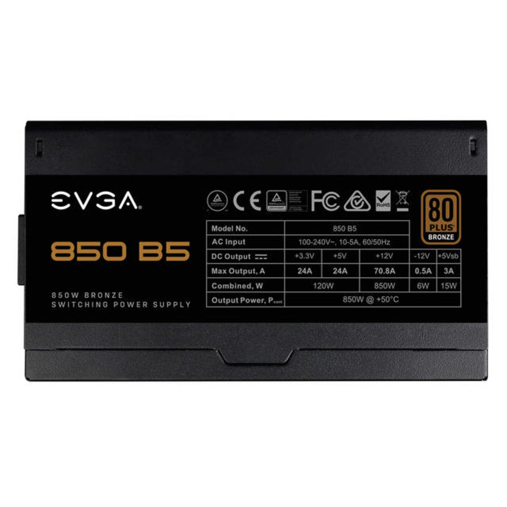 eVGA 220-B5-0850-V1 Power Supply B5 850W 80 Plus BRONZE Fully Modular Retail Image 1