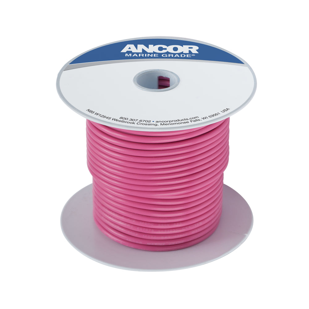 Ancor 100610 Pink 18 Awg Tinned Copper Wire 100' Image 1