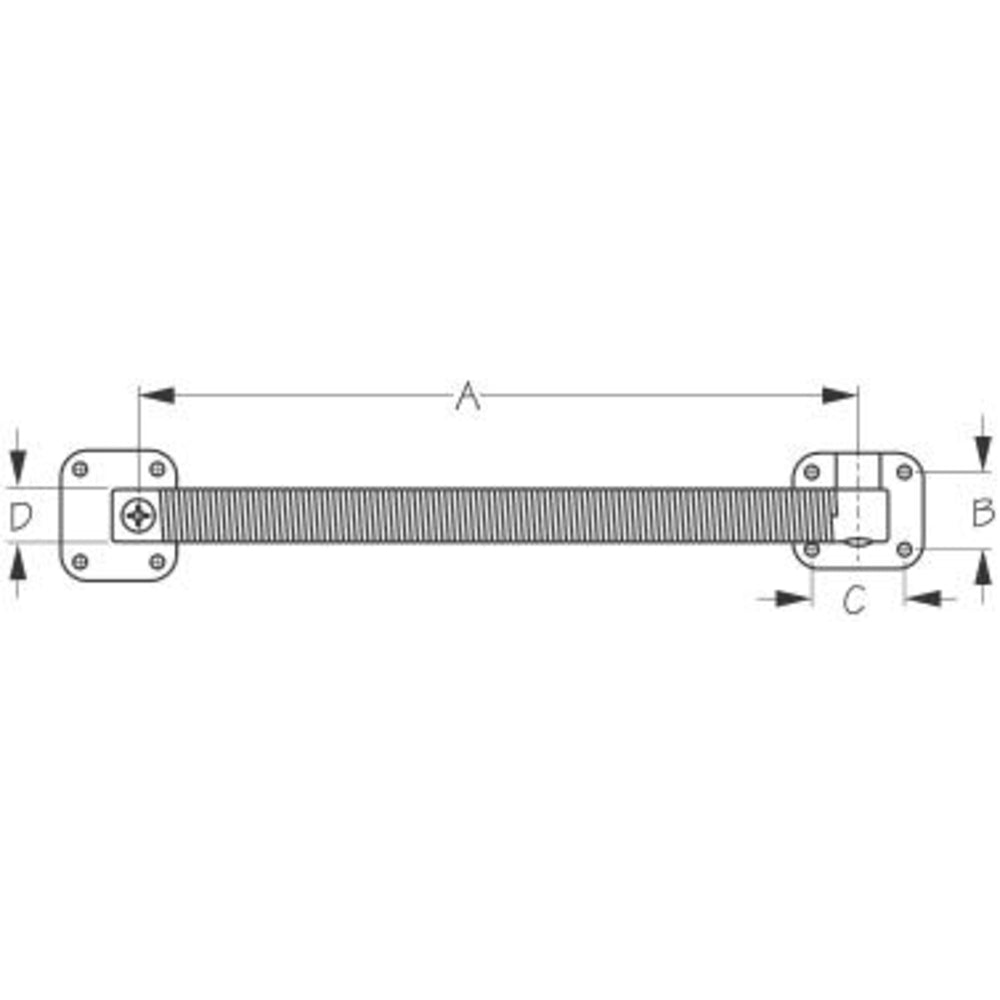 Sea-Dog Stainless Steel/Nylon Hatch Spring - 321680-1