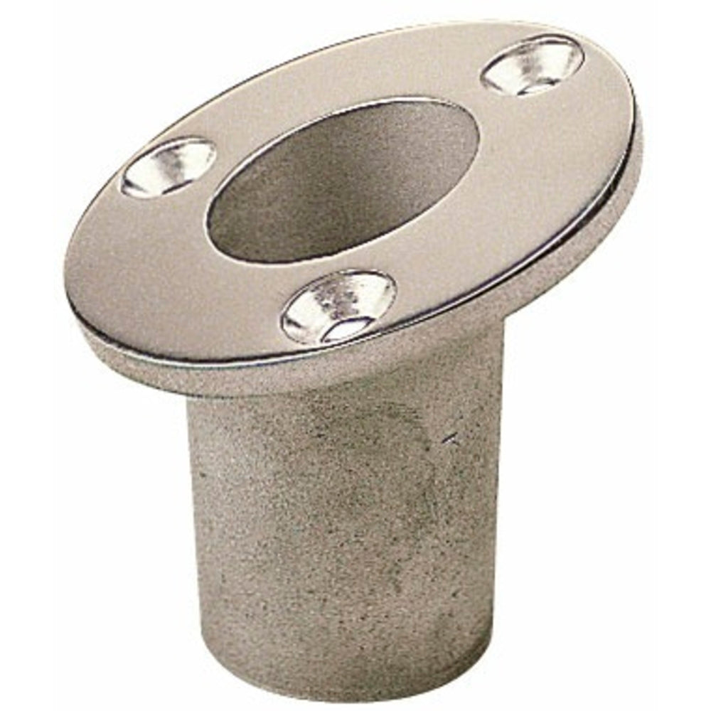 Sea-Dog 491713-1 Stainless Steel Flush Mount 25ø Flagpole Socket 1-1/4" ID 316 Image 1