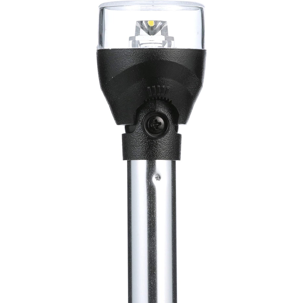 Attwood Marine 5557-Pv12A7 Lightarmor All-Around Light 12" Aluminum Pole Black Image 1