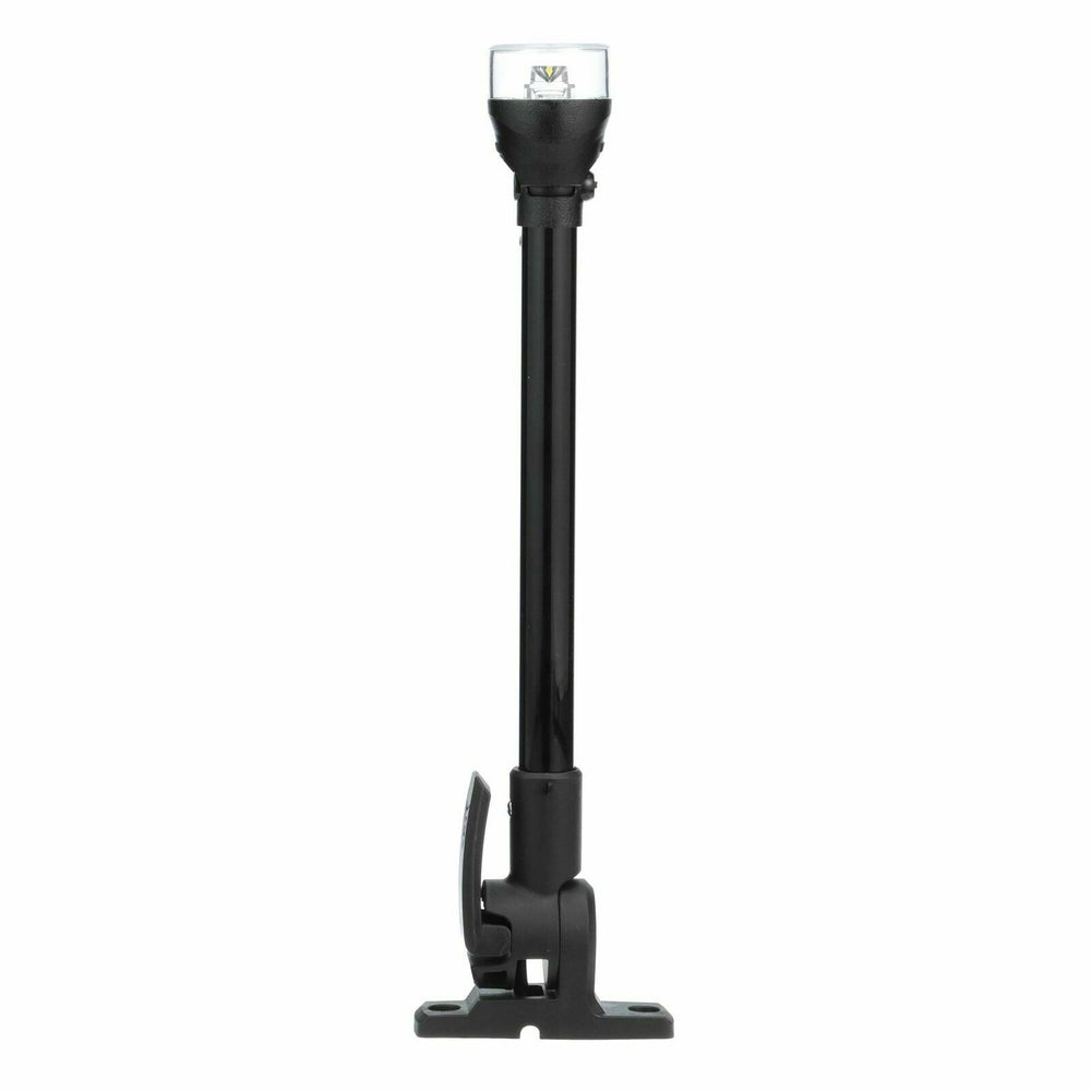 Attwood Marine 5558-P12A7 Lightarmor All-Around Light 12" Black Pole Horizontal Image 1