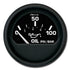 Faria Beede Instruments 12845 2" Euro Black Oil Pressure Gauge 100 Psi Image 1