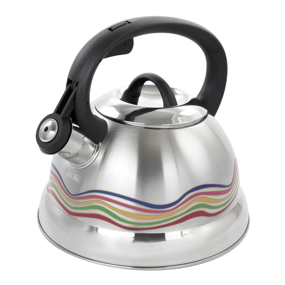 Mr. coffee 125344.02 Cagliari Tea Kettle Stainless Steel Whistling 1.75 Quart Image 1