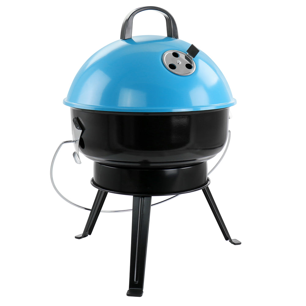 Gibson Home 127728.07 Portable 14 Inch BBQ Grill with Folding Legs Image 1