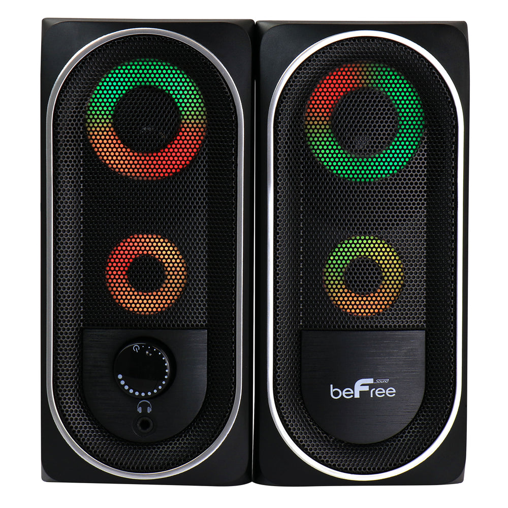 Befree Sound BFS-06 Computer Gaming Speakers with LED RGB Lights Image 1