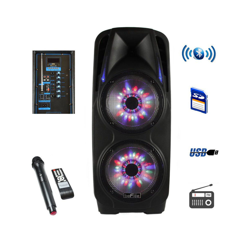 Befree Sound Bfs-7900-Rb 2X10 Inch Woofer Portable Bluetooth Powered Pa Speaker Image 1