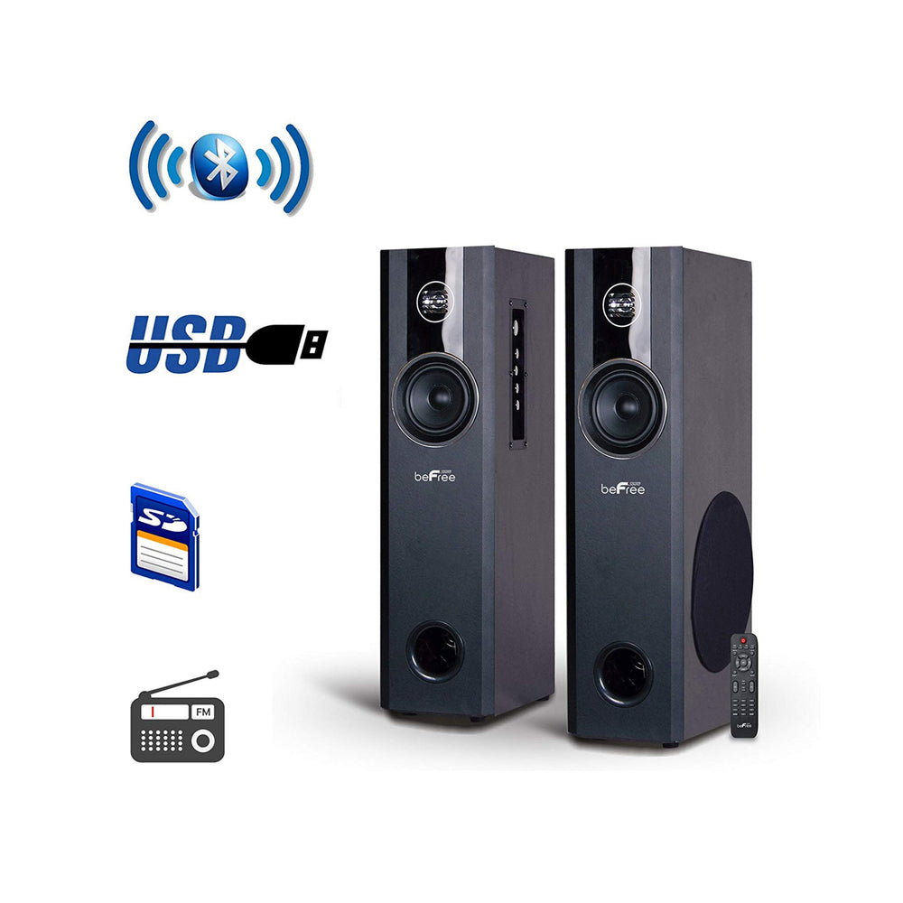 Befree Sound Bfs-T120 2.1 Channel Home Theater Bluetooth Powered Double Tower Image 1