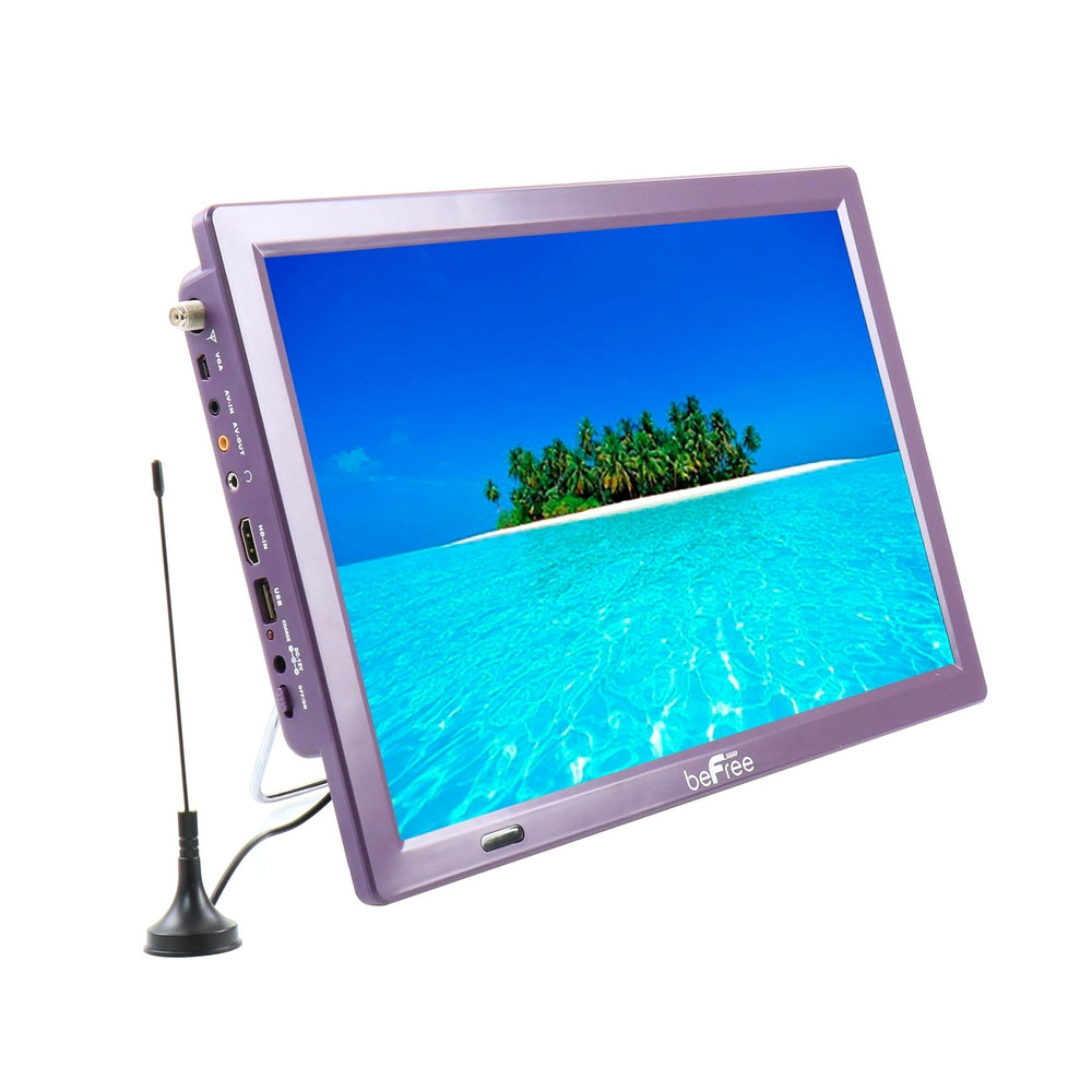 Befree Sound BFS-TV14-PUR 14" Portable Rechargeable LED TV HDMI/SD/USB Image 1